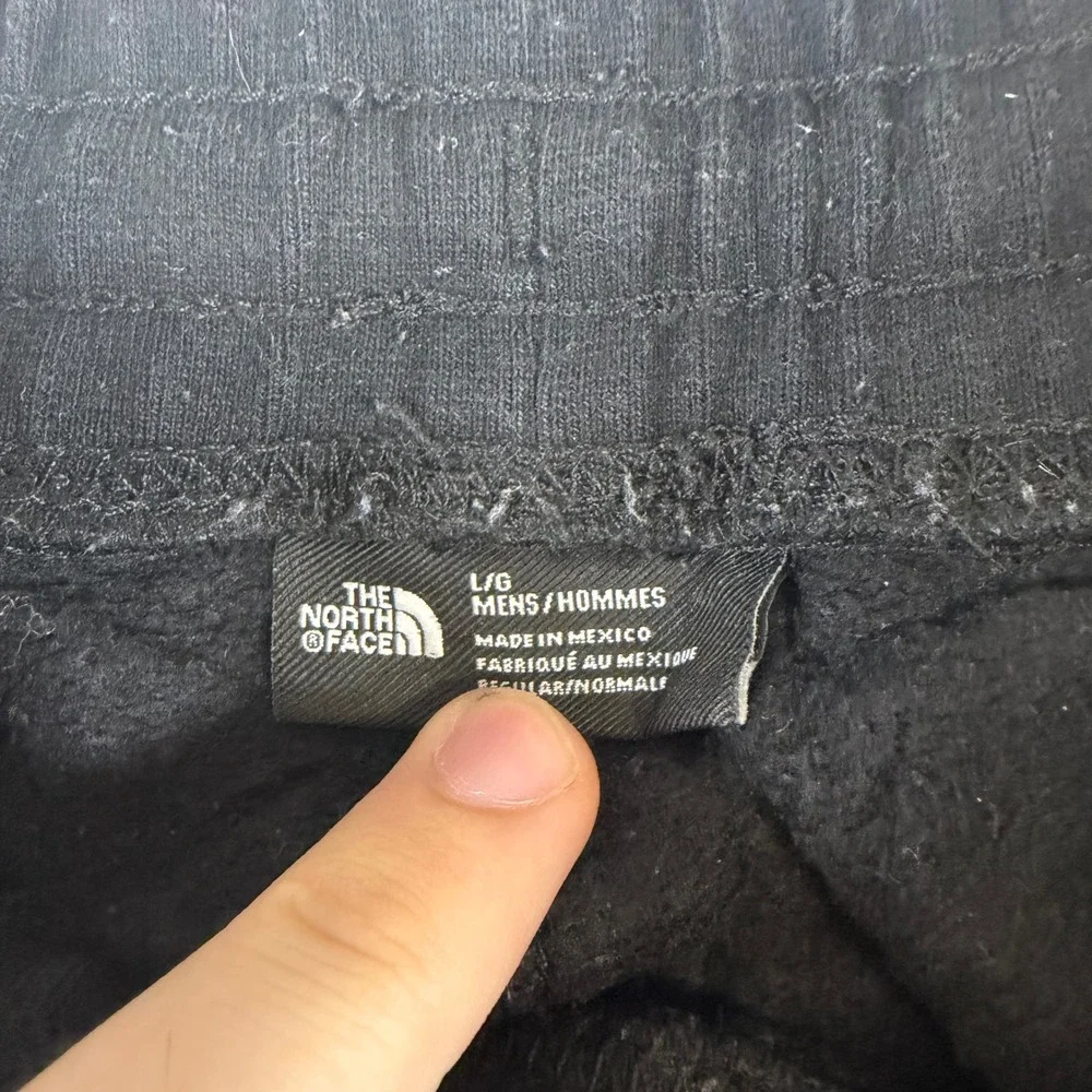 The North Face Mens Black Fleece Lined Jogger Sweatpants Regular Fit Large L